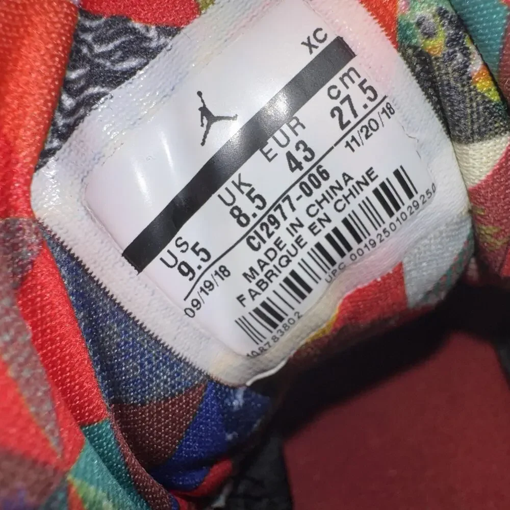 Air Jordan 12 Retro Chinese New Year 2019 Black Gold CI2977-006 Men’s 9.5